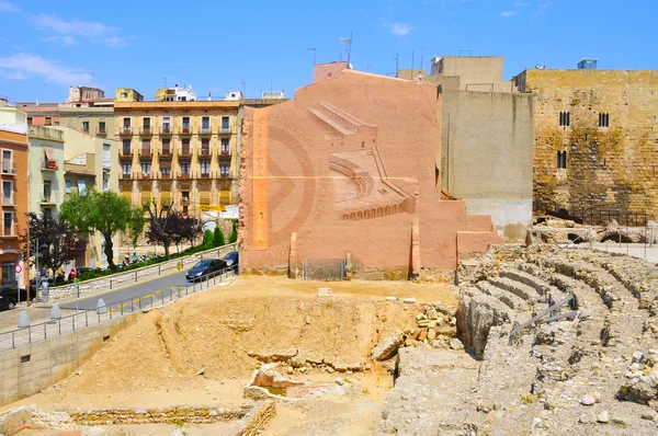 타 라, 스페인에 있는 로마 서커스의 유적 — 스톡 사진