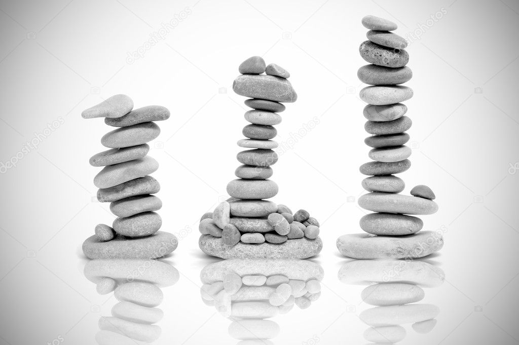 Stacks of zen stones