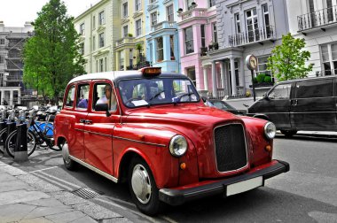 Typical cab in London, United Kingdom clipart