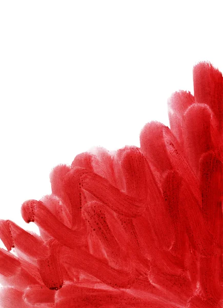 赤いペンキの筆 — ストック写真