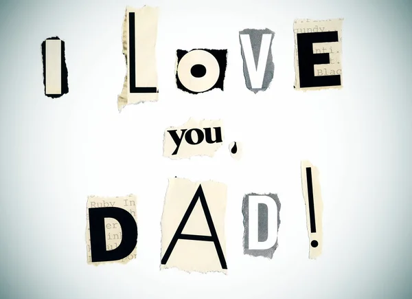 Eu amo-te, pai. — Fotografia de Stock