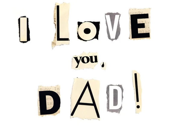 I love you, dad — Stock Photo, Image