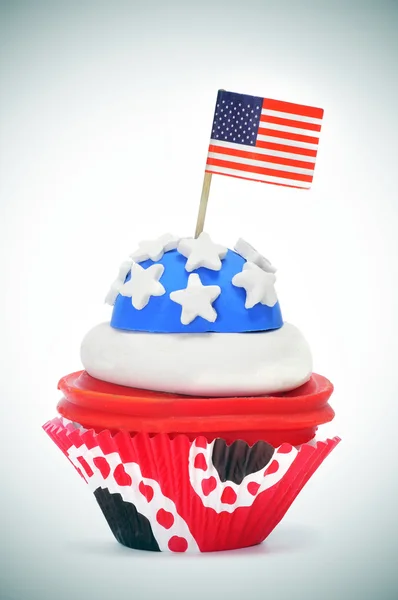 Amerikaanse cupcake — Stockfoto