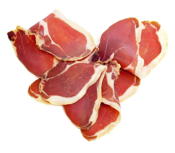 stock image Serrano ham heart