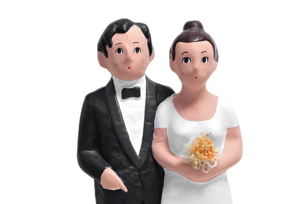 Çift düğün cake topper — Stok fotoğraf
