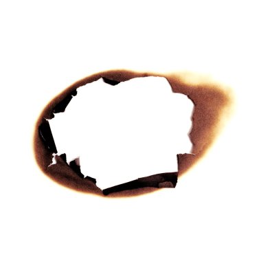 Burned hole clipart