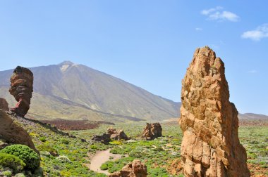 Roques de Garcia in Teide National Park, Tenerife, Canary Island clipart