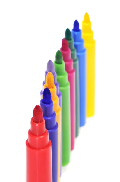 Marcadores de cores diferentes — Fotografia de Stock