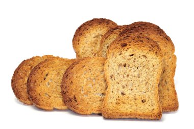 Brown bread rusks clipart