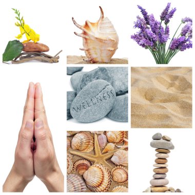 Wellness collage clipart