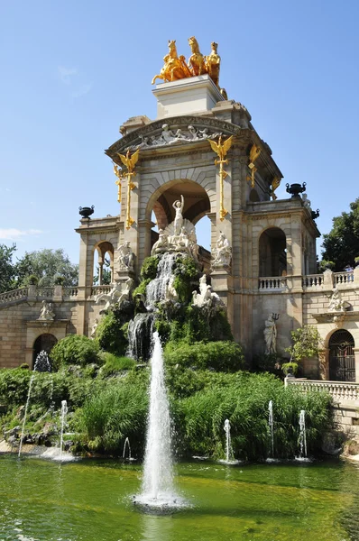 Brunnen des parc de la ciutadella, in barcelona, spanien — Stockfoto