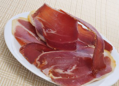 Serrano ham tapas clipart