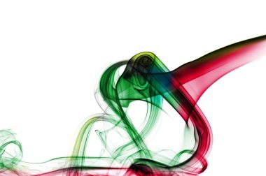 Smoke of different colors clipart