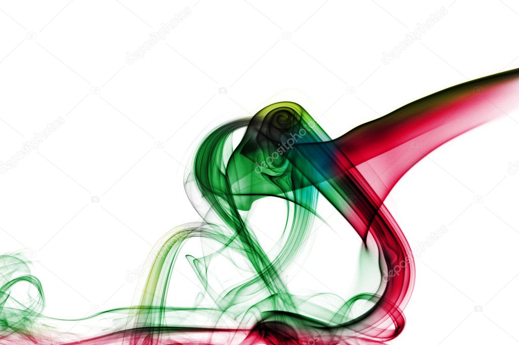 Smoke of different colors