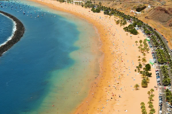 西班牙加那利群岛Tenerife的Teresitas海滩 — 图库照片
