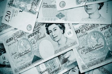 Pound notes clipart