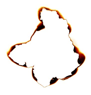 Burned hole clipart