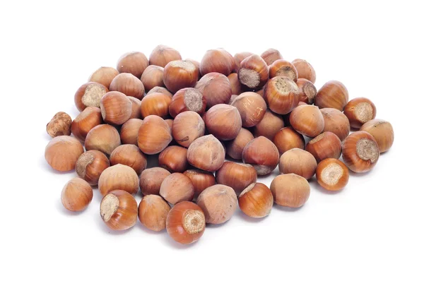 Lískové ořechy ve skořápce — Stock fotografie