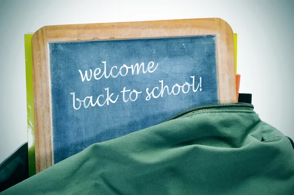 Witamy z powrotem w szkole. — Zdjęcie stockowe