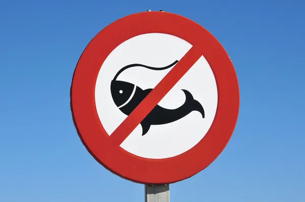 Sem sinal de pesca — Fotografia de Stock