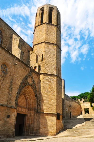 Kerk van het klooster van pedralbes in barcelona, Spanje — Stockfoto