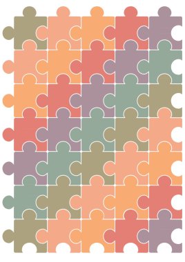 Puzzle pattern vector design template. clipart