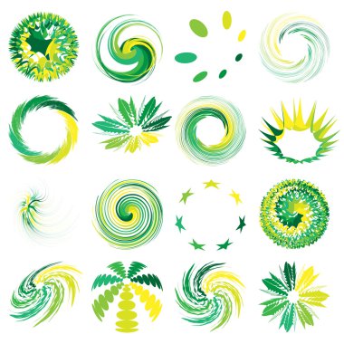 Abstract elements set clipart