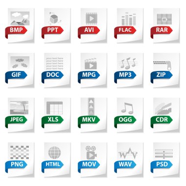 Documents Icon Set clipart