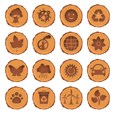 çevre ve çevre Icons set