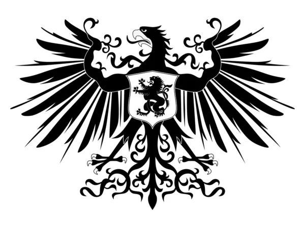 Águila heráldica — Vector de stock