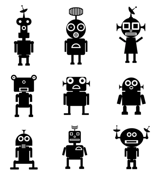 Ensemble de robots — Image vectorielle