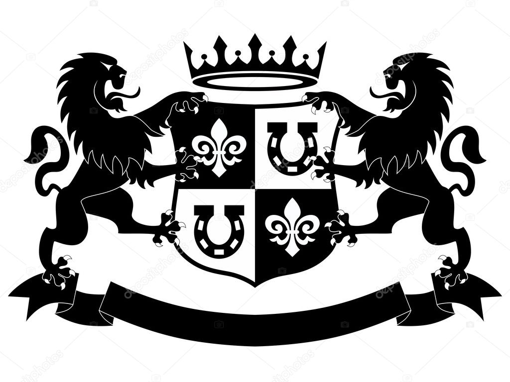 Lions Shield and Crown Insignia