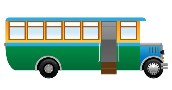 Старый автобус — стоковый вектор