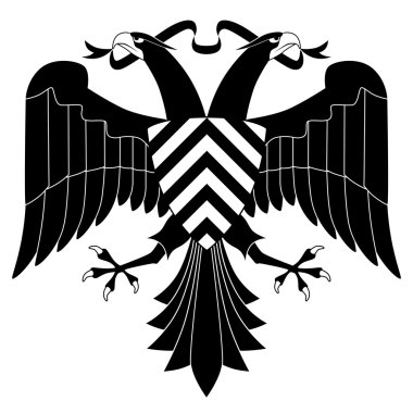 Double-headed heraldic eagle #4 clipart