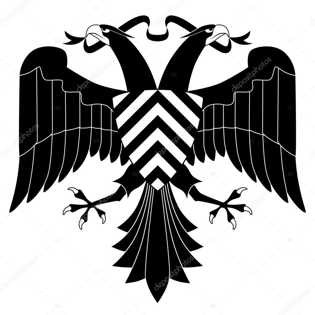 Aguila bicefala imágenes de stock de arte vectorial | Depositphotos