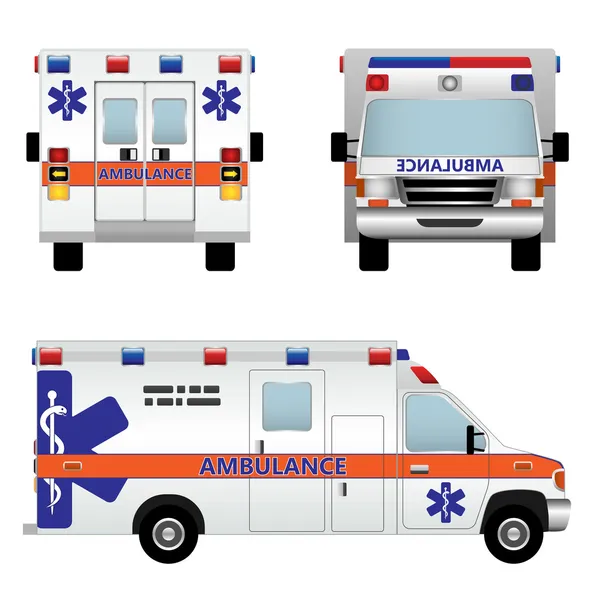 Voiture d'ambulance — Image vectorielle