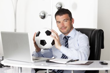 Ball in office clipart