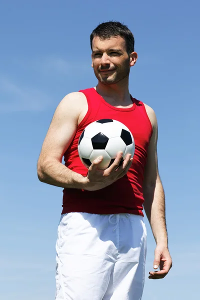 With the ball — Stock Photo, Image