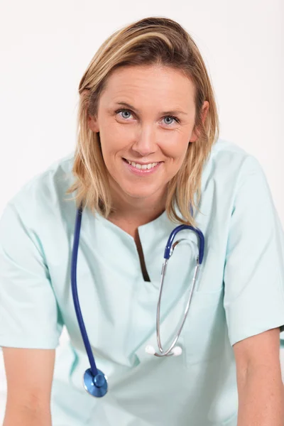 Kvinna läkare porträtt — Stockfoto