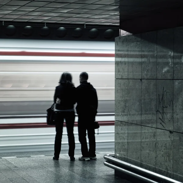 Tunnelbanan square — Stockfoto