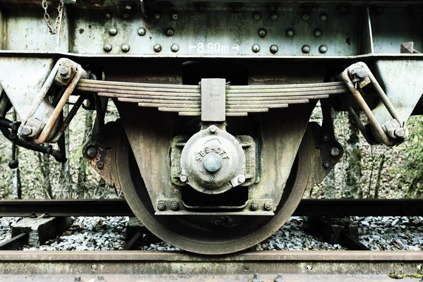 Eisenbahnrad — Stockfoto