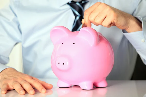 The pink piggy — Stock Photo, Image