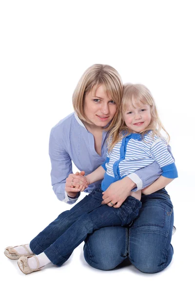 Happy smiling mom with child — Stock Photo, Image
