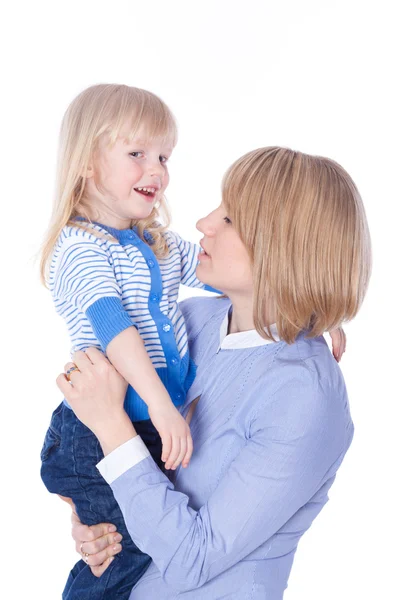 Young mom talk with child — Stock Photo, Image