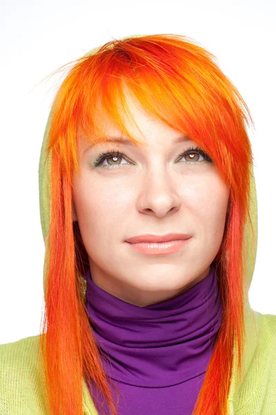 Abban a reményben, gyönyörű vörös hajú nő — Stock Fotó