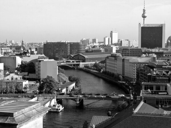 View of the city of Berlin in Germany