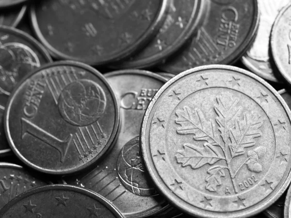 Euro mince pozadí — Stock fotografie