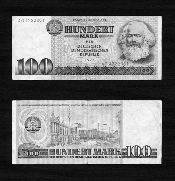 Банкнота DDR — стокове фото
