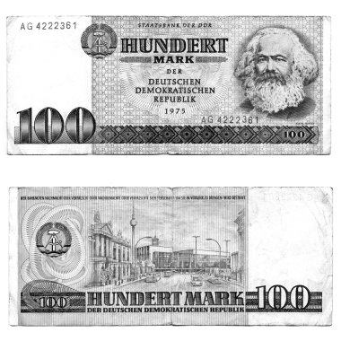 DDR banknote clipart