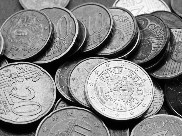 Euro-érmék háttér — Stock Fotó